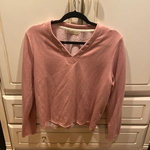 Pink Lace Up Sweatshirt HOLOGRM